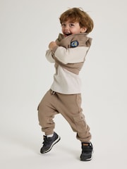 Polarn O Pyret Natural 100% Organic Cotton Cargo Joggers - Image 2 of 6