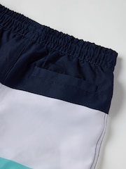 Polarn O Pyret Blue Block Colour Swim Shorts - Image 3 of 3