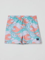 Polarn O Pyret Whale Print Swim Shorts - Image 1 of 3