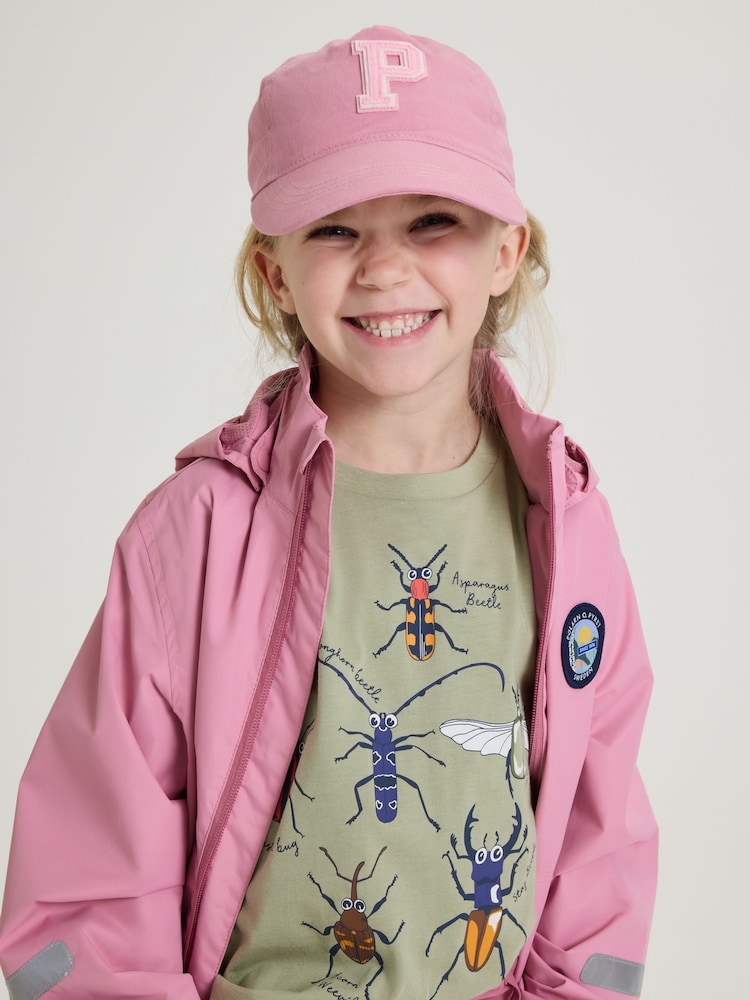Polarn O Pyret Green 100% Organic Cotton Ladybird Print T-Shirt - Image 1 of 5