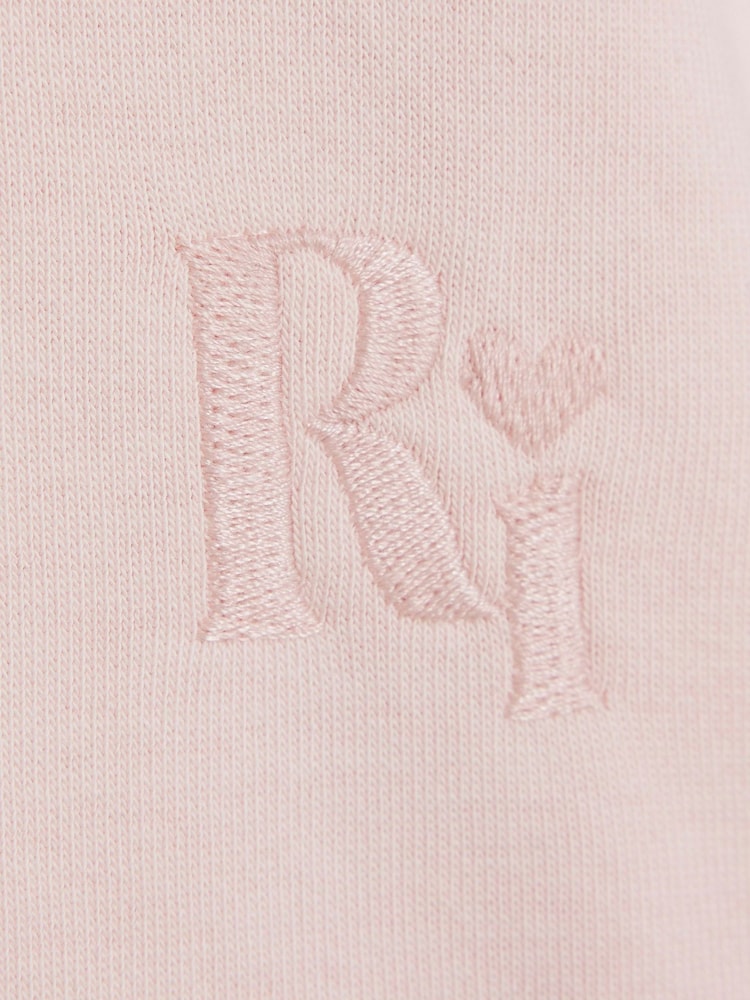 River Island Pink Girls Hybrid Sleeve Sweat Set - Image 5 of 5