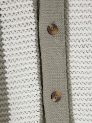 River Island Green/White Boys Stripe 100% Cotton Polo Jumper - Image 3 of 4