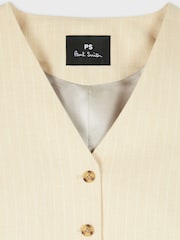 PS Paul Smith Yellow Pinstripe Vest Waistcoat - Image 2 of 2