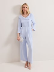Phase Eight Blue Sienna Tux Jumpsuit - Image 1 of 7