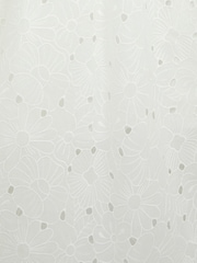PS Paul Smith Broderie Detail Midi White Dress - Image 3 of 3