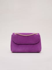 Phase Eight Suede Chain Clutch Bag - Imagen 1 de 6