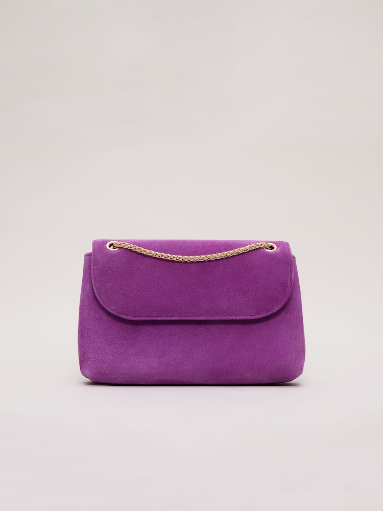 Phase Eight Suede Chain Clutch Bag - Imagen 1 de 6