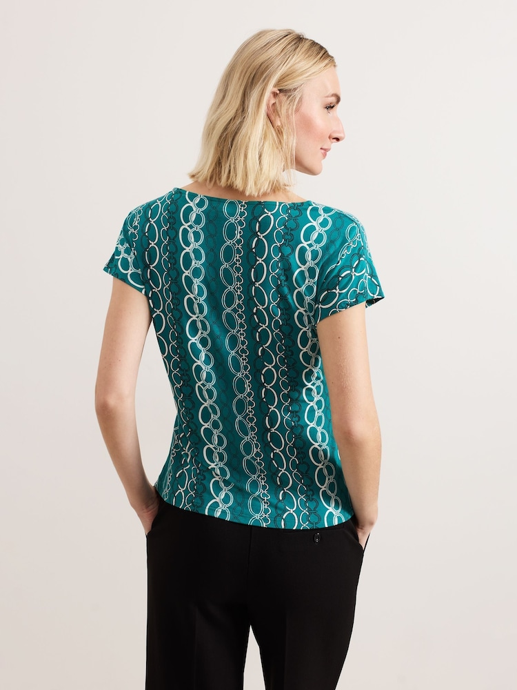 Phase Eight Green Kiara Chain Top - Image 2 of 6