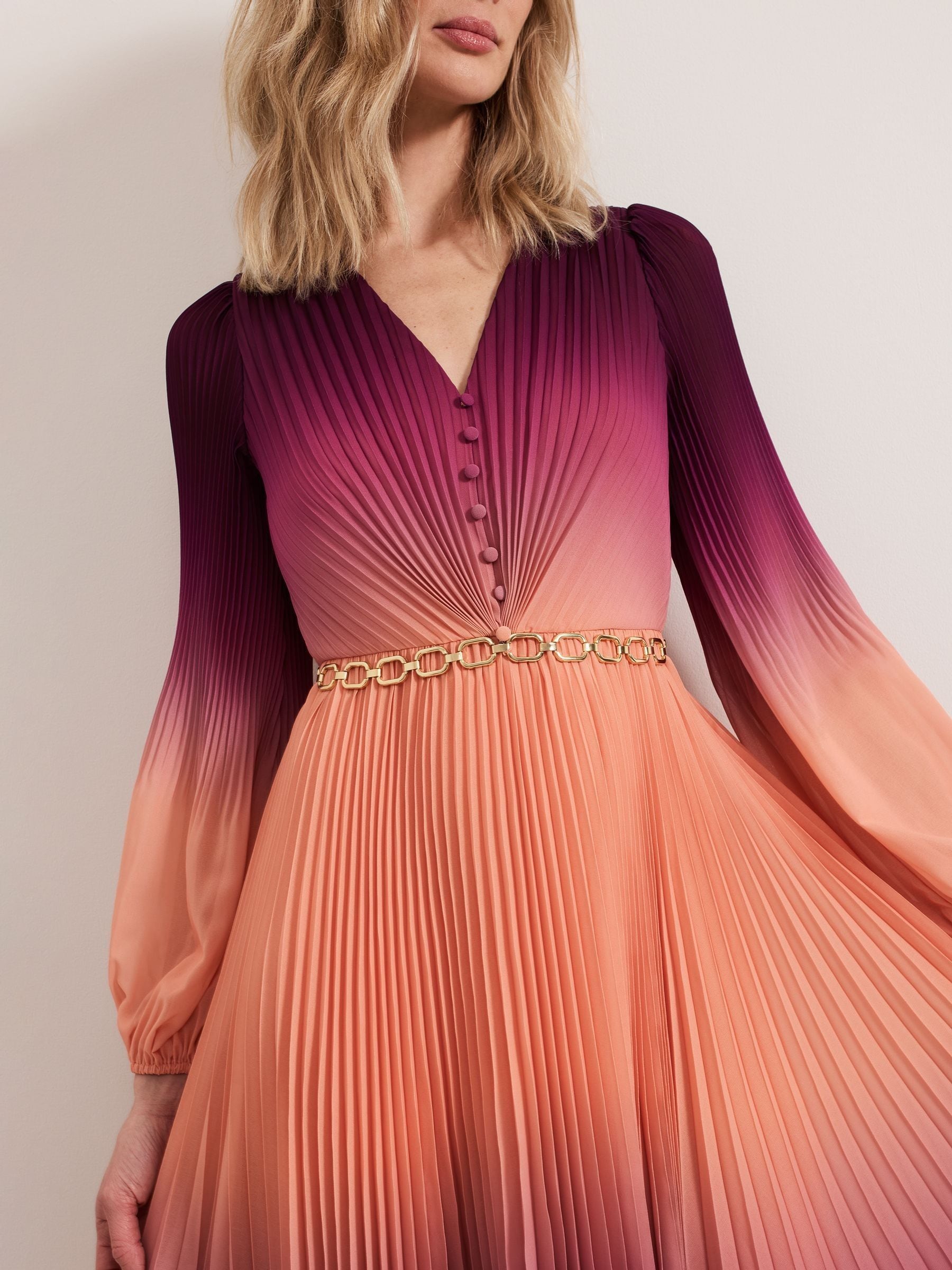 【関税込】PhaseEight ワンピース☆Purple / Orange Mira Ombre Buy Phase Eight Purple / Orange Mira Ombre Dress from Next USA