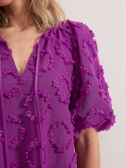 Phase Eight Purple Bella Midi Dress - Image 7 of 8