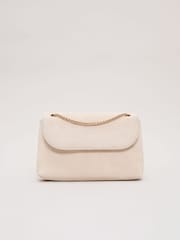 Phase Eight Natural Suede Chain Clutch Bag - Image 1 of 7