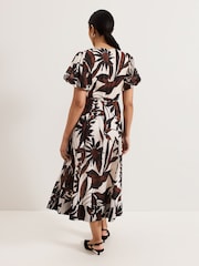 Phase Eight Black Petite Zarah Printed Dress - Image 2 of 6