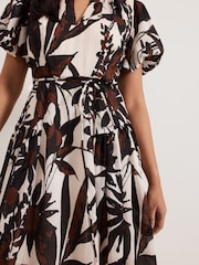 Phase Eight Black Petite Zarah Printed Dress - Image 5 of 6