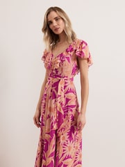 Phase Eight Pink Dinara Printed Dress - Image 3 of 7