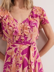 Phase Eight Pink Dinara Printed Dress - Image 4 of 7