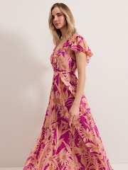 Phase Eight Pink Dinara Printed Dress - Image 6 of 7