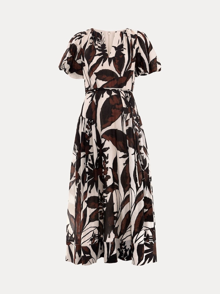 Phase Eight Black Zarah Printed Dress - Image 8 of 8