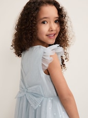 Phase Eight Blue Kaya Sequin Dress - Image 6 of 7