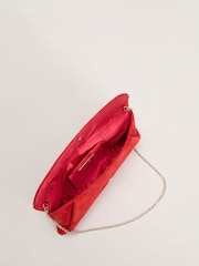 Phase Eight Red Suede Clutch Bag - Image 4 of 7