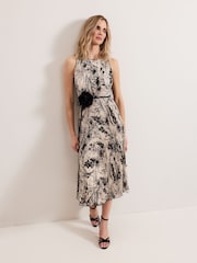 Phase Eight Black Sandra Printed Dress - Image 1 of 7