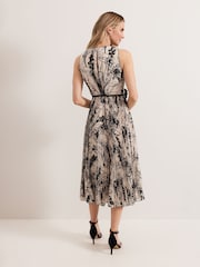Phase Eight Black Sandra Printed Dress - Image 2 of 7