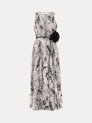 Phase Eight Black Sandra Printed Dress - Image 7 of 7