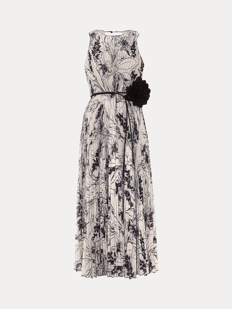 Phase Eight Black Sandra Printed Dress - Image 7 of 7