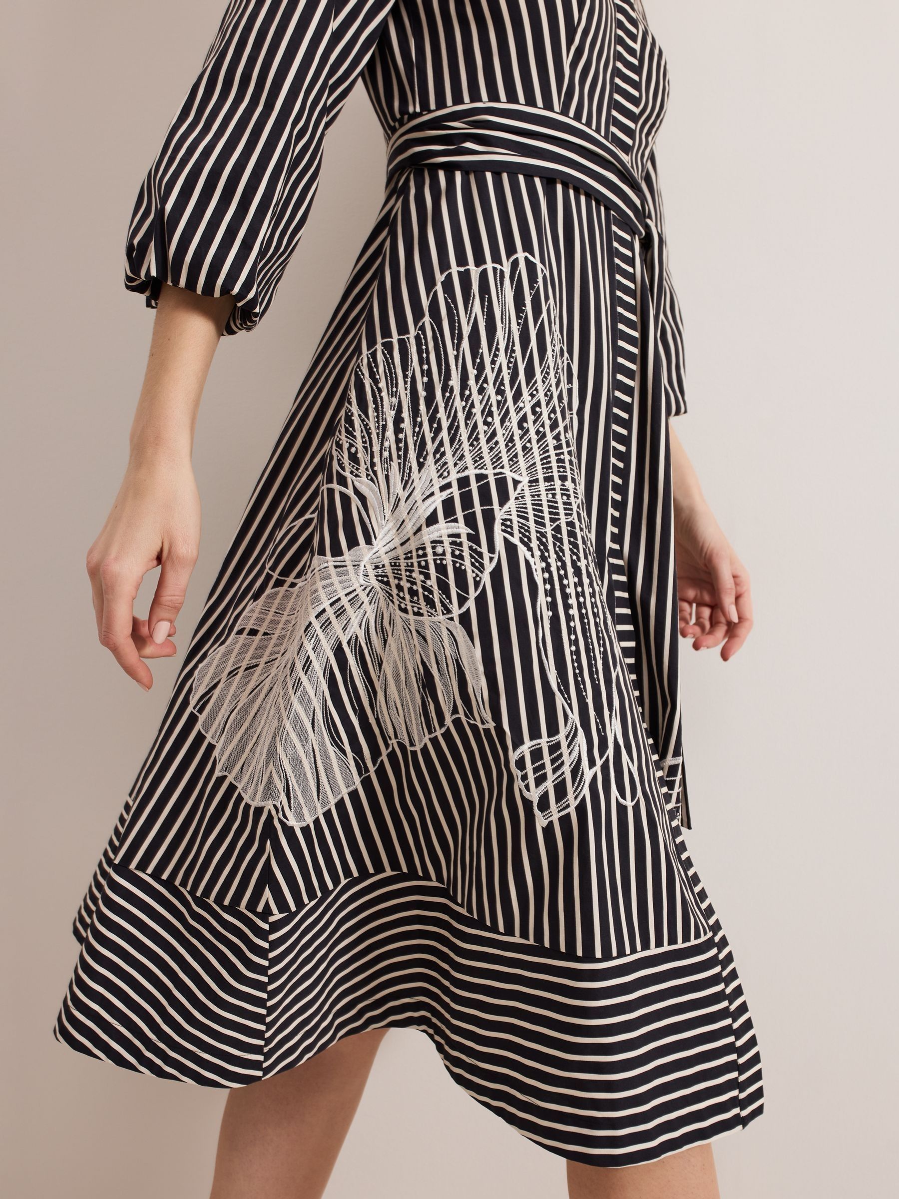 【関税込】PhaseEight ワンピース☆Black Corina Stripe Dress Buy Phase Eight Black Corina Stripe Dress from Next USA