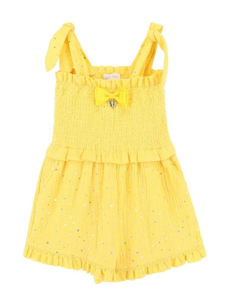 Angels Face Yellow Bali Sparkle Playsuit - صورة 2 من 3