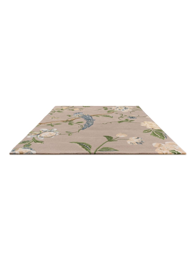 Laura Ashley Teal Blue Summer Palace Cranberry Rug - Image 2 of 7