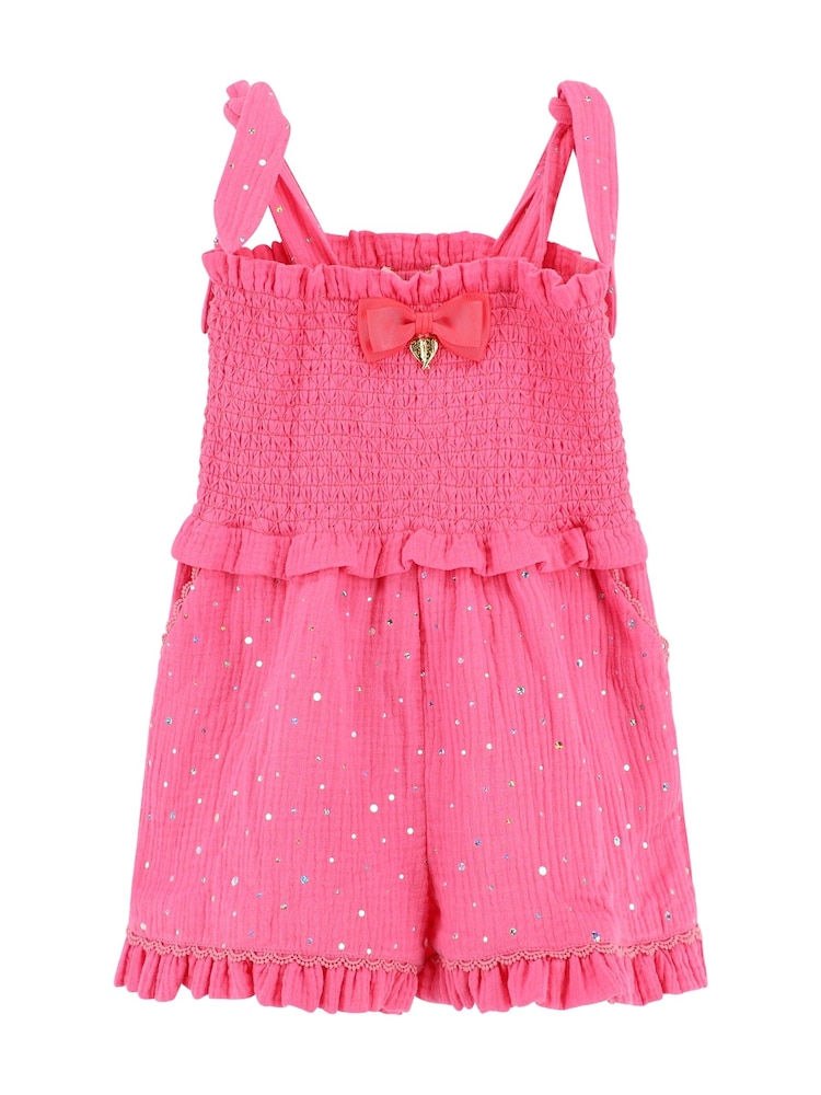Angels Face Pink Bali Sparkle Playsuit - Image 2 of 3
