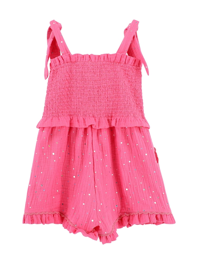 Angels Face Pink Bali Sparkle Playsuit - Image 3 of 3