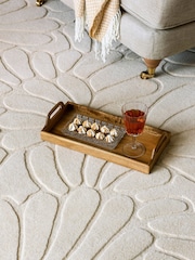 Laura Ashley Cream Coleby Petals Hedgerow Rug - Image 2 of 9