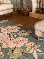 Laura Ashley Green Aylworth Trail Fern Rug - Image 3 of 9