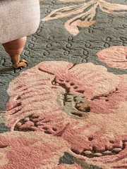 Laura Ashley Green Aylworth Trail Fern Rug - Image 5 of 9