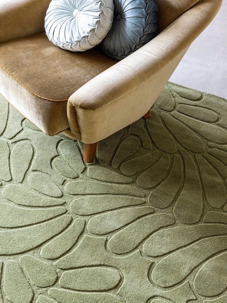Laura Ashley Green Coleby Petals Hedgerow Rug - Image 2 of 8