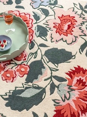 Laura Ashley Red Wendling Floral Poppy Rug - Image 7 of 8