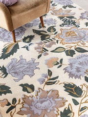 Laura Ashley Purple Wendling Floral Heather Rug - Image 4 of 9