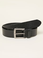 Black Plain Leather Belt - Image 1 of 2