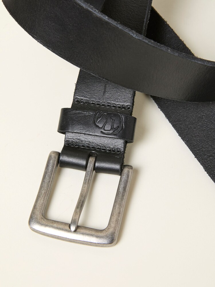 Black Plain Leather Belt - Image 2 of 2