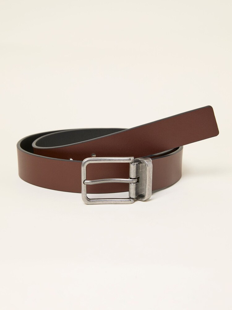 FatFace Black/Brown Reversible Leather Belt - Image 2 of 3