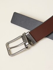 FatFace Black/Brown Reversible Leather Belt - Image 3 of 3