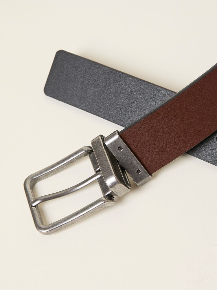 FatFace Black/Brown Reversible Leather Belt - Image 3 of 3