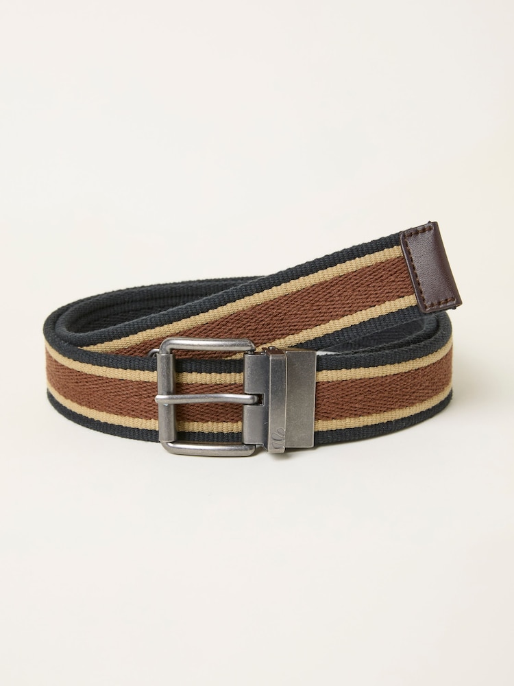 FatFace Black Reversible Webbing Belt - Image 1 of 3 FatFace Black Reversible Webbing Belt - Image 1 of 3