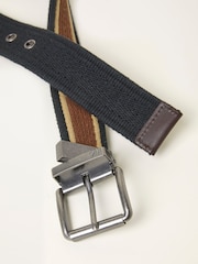 FatFace Black Reversible Webbing Belt - Image 3 of 3