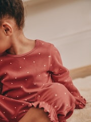 Red / Navy Heart Print - Pyjama mit Jogginghose, 3er-Pack (9M.–12J.) - Bild 10 von 10