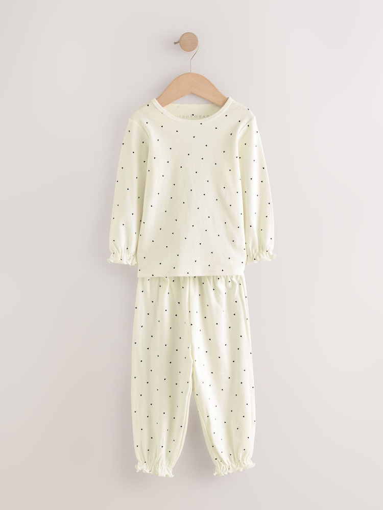 Red / Navy Heart Print - Pyjama mit Jogginghose, 3er-Pack (9M.–12J.) - Bild 2 von 10