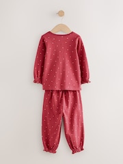 Red / Navy Heart Print - Pyjama mit Jogginghose, 3er-Pack (9M.–12J.) - Bild 5 von 10