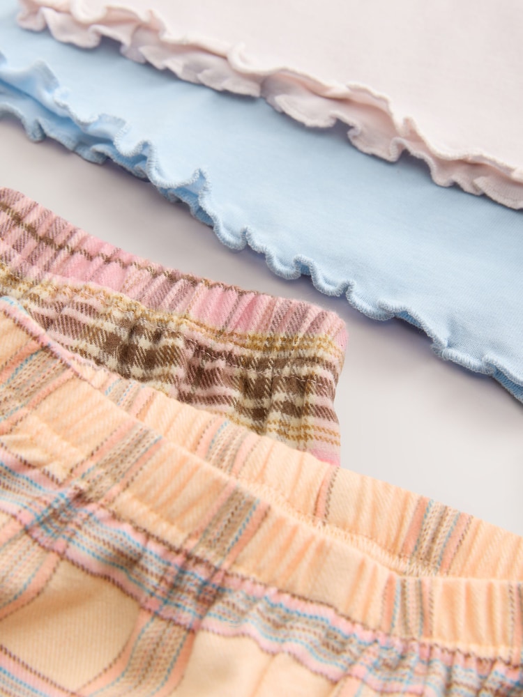 Check Bow / Bear Woven Bottoms Pyjamas 2 Pack (9mths-10yrs) - Image 9 of 9