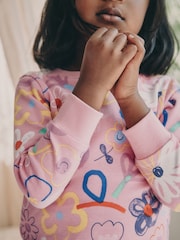 Pink / Lilac Floral Snuggle Pyjamas 3 pack (9mths-10yrs) - Image 5 of 5